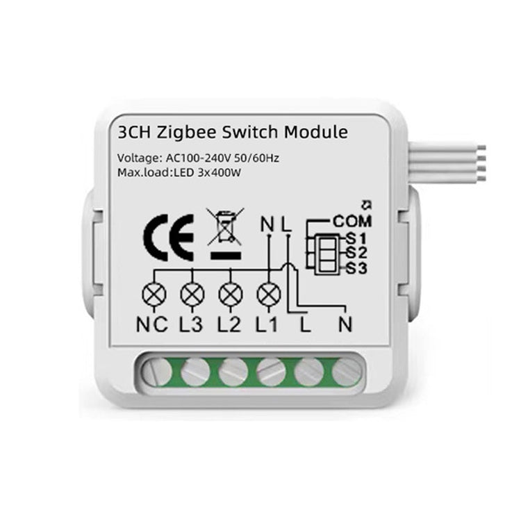 3CH Zigbee Smart Switch Module For Alexa / Google Home / Tuya Smart Life APP - Smart Switch by PMC TechLife | Online Shopping South Africa | PMC TechLife | Buy Now Pay Later Mobicred
