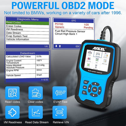 ANCEL BM700 For BMW Full System Diagnostic OBDII Tester Maintenance And Resetting Repair Tools - Electronic Test by ANCEL | Online Shopping South Africa | PMC Jewellery | Buy Now Pay Later Mobicred