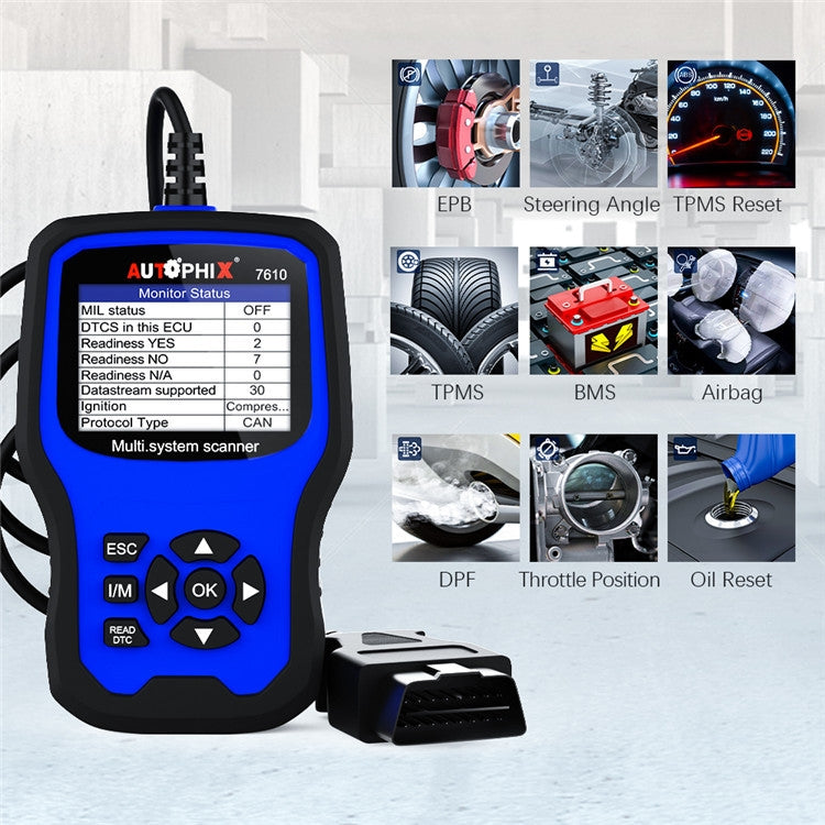 AUTOPHIX 7610 OBD2 Scan Diagnostic Tool Full System Maintenance And Repair Detector - Electronic Test by AUTOPHIX | Online Shopping South Africa | PMC Jewellery | Buy Now Pay Later Mobicred