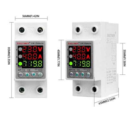 SINOTIMER SVP-719 40A_N Over Under Voltage Protector Electricity Usage Monitor Power Voltmeter - Other Tester Tool by SINOTIMER | Online Shopping South Africa | PMC Jewellery | Buy Now Pay Later Mobicred