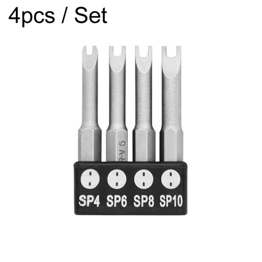 4pcs / Set U-Shaped Chrome Vanadium Steel Bit Set Appliance Repair Electrical Drill Accessories With Magnetic - Drill & Drill Bits by PMC Jewellery | Online Shopping South Africa | PMC Jewellery | Buy Now Pay Later Mobicred