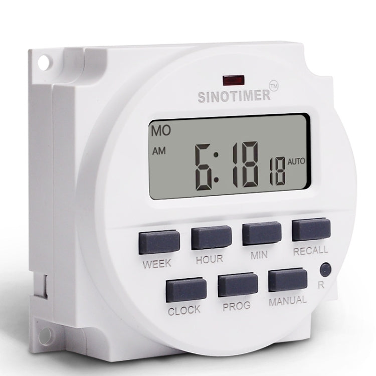 SINOTIMER TM618N-2 220V 7 Days Weekly Programmable Digital Electronic Timer Switch - Switch by SINOTIMER | Online Shopping South Africa | PMC Jewellery | Buy Now Pay Later Mobicred