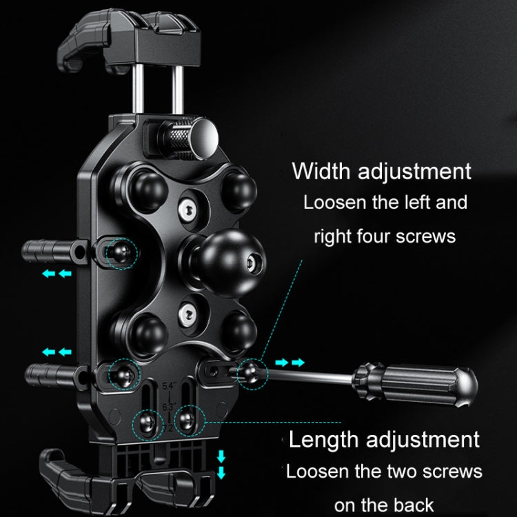 Kewig Motorcycle Octopus Holder Anti-Theft Motorcycle Cell Phone Mounts, Model: M26-C6 - Holder by Kewig | Online Shopping South Africa | PMC TechLife | Buy Now Pay Later Mobicred
