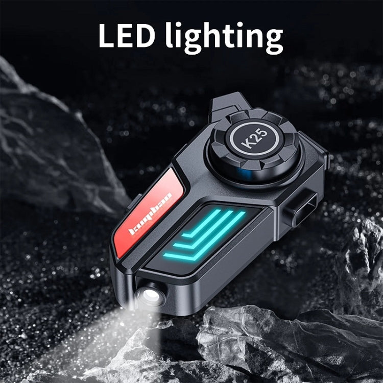 KUQIBAO Motorcycle Helmet Waterproof Bluetooth-compatible Headset With Light(Soft Microphone) - free shipping - PMC TechLife - Order now!