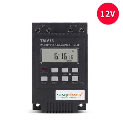 SINOTIMER TM616B-4 12V 30A Weekly Programmable Digital Timer Switch Relay Control - Switch by SINOTIMER | Online Shopping South Africa | PMC Jewellery | Buy Now Pay Later Mobicred