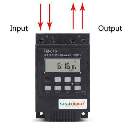 SINOTIMER TM616W-4 12V 30A Weekly Programmable Digital Timer Switch Relay Control - Switch by SINOTIMER | Online Shopping South Africa | PMC Jewellery | Buy Now Pay Later Mobicred