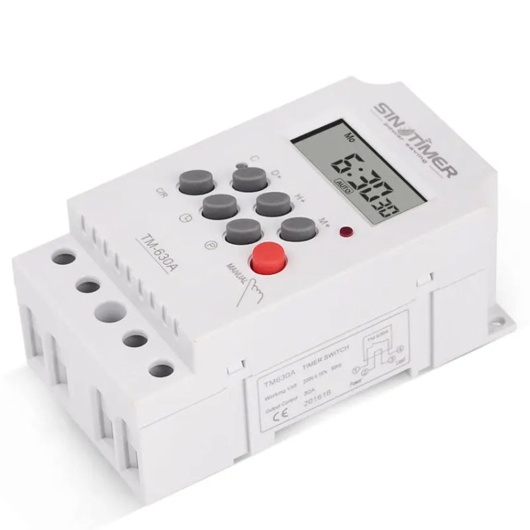SINOTIMER  TM630A-4  12V DC Timer Switch Din Rail Digital Weekly Programmable Time Relay - free shipping - PMC TechLife - Order now!