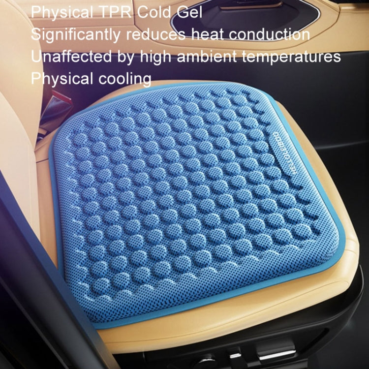 HELLOLEIBOO Car Gel Ice Cushion Four Seasons Universal Breathable Seat Cushion, Color: Cushion+Backrest Double Layer Gray - Seat Accessories by HELLOLEIBOO | Online Shopping South Africa | PMC Jewellery | Buy Now Pay Later Mobicred