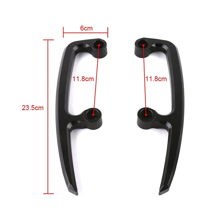 For Kawasaki Z650 2017-2018 Motorcycle Rear Seat Armrest Pull Bow(Black) - Ornamental Parts by PMC TechLife | Online Shopping South Africa | PMC TechLife | Buy Now Pay Later Mobicred
