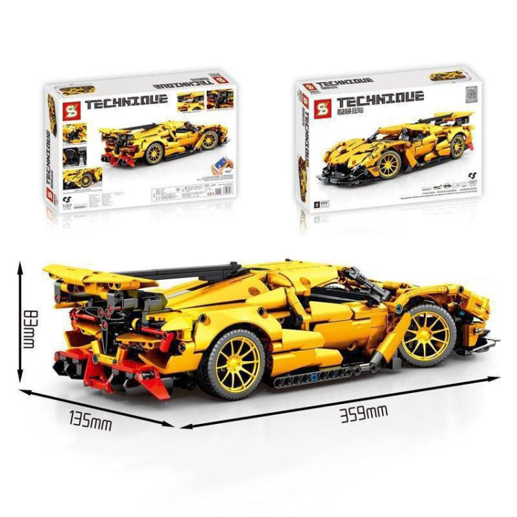 SEMBO 8554 1:14 Sports Racing Car Model Building Blocks Puzzle Assembly Children Toy - Building Blocks by SEMBO | Online Shopping South Africa | PMC Jewellery | Buy Now Pay Later Mobicred