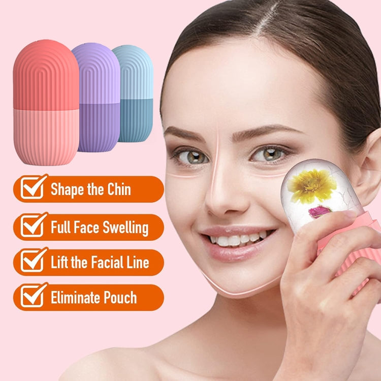 Silicone Wave Pattern Ice Compartment Mould Facial Beauty Massage Pore Shrinking Ice Cube Mold(Blue) - free shipping - PMC TechLife - Order now!