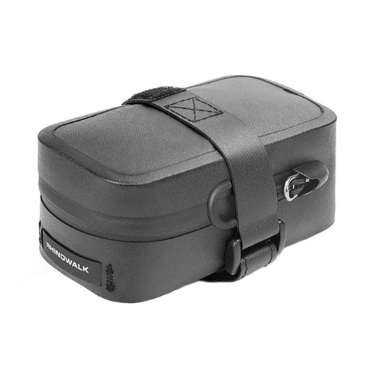 Rhinowalk RK5200 0.39L Bicycle Lightweight Waterproof Tail Bag Outdoor Cycling TPU Saddle Bag(Black) - Bicycle Bags by Rhinowalk | Online Shopping South Africa | PMC Jewellery | Buy Now Pay Later Mobicred