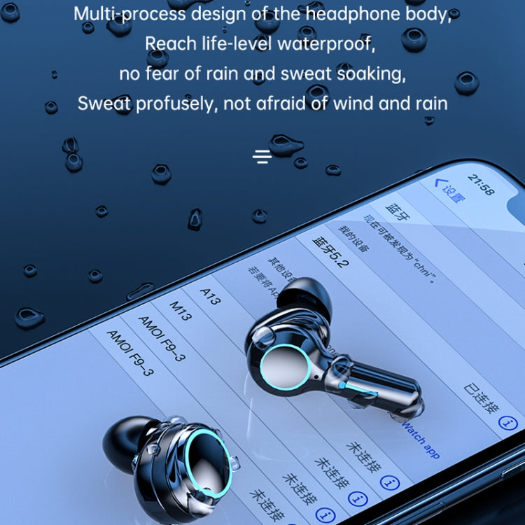 M21 2pairs Bluetooth 5.2 Earphones TWS Wireless Couple Noise Canceling Waterproof Earbuds(Black) - TWS Earphone by PMC Jewellery | Online Shopping South Africa | PMC Jewellery | Buy Now Pay Later Mobicred