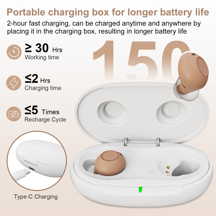 Z-26D1 Digital DSP In-ear TWS Invisible Hearing Aid Rechargeable Touch Control Sound Amplifier(Skin Color) - Hearing Aids by PMC Jewellery | Online Shopping South Africa | PMC Jewellery | Buy Now Pay Later Mobicred