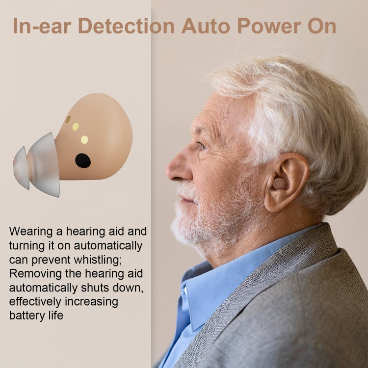 Z-26D1 Digital DSP In-ear TWS Invisible Hearing Aid Rechargeable Touch Control Sound Amplifier(Skin Color) - Hearing Aids by PMC Jewellery | Online Shopping South Africa | PMC Jewellery | Buy Now Pay Later Mobicred