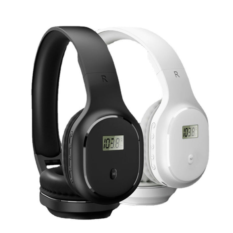 A8 Charging Version Portable Digital Display FM Headphone(Black) - Radio Player by PMC Jewellery | Online Shopping South Africa | PMC Jewellery | Buy Now Pay Later Mobicred