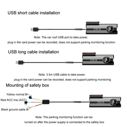 WIFI Mobile Phone 2K Ultra-Clear 360-Degree Rotating Driving Recorder, Version: Cigarette Lighter(No TF Card) - Car DVRs by PMC Jewellery | Online Shopping South Africa | PMC Jewellery | Buy Now Pay Later Mobicred