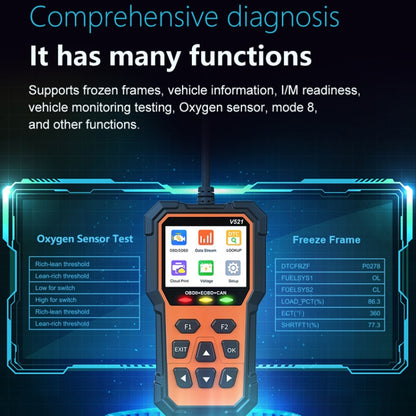 Multifunctional OBD Vehicle Fault Diagnostic Instrument Performance Test(Orange) - Code Readers & Scan Tools by PMC Jewellery | Online Shopping South Africa | PMC Jewellery | Buy Now Pay Later Mobicred