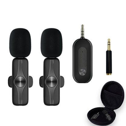 Elebest 3.5mm Wireless Lavalier Microphone Mini Clip-On Mic, Spec: One Drag Two Set 4 - Microphone by Elebest | Online Shopping South Africa | PMC Jewellery | Buy Now Pay Later Mobicred