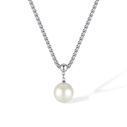 OPK GX2409 Glass Bead Pendant Simple Necklace - Necklaces & Pendants by OPK | Online Shopping South Africa | PMC Jewellery | Buy Now Pay Later Mobicred