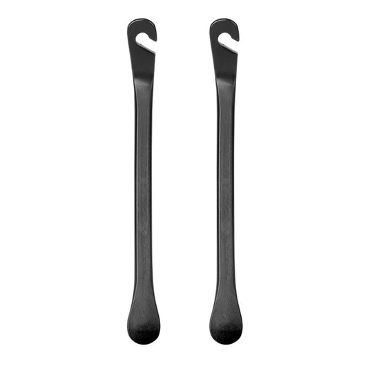 2pcs Metal Bicycle Tire Pry Bars Levers Mountain Bike Tire Removal Tools(Black) - Maintenance tools by PMC Jewellery | Online Shopping South Africa | PMC Jewellery | Buy Now Pay Later Mobicred