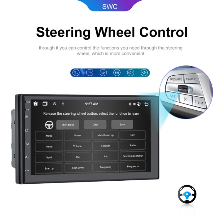 10.1inch Android 13.0 Dual Butt Universal Wireless Carplay Car Navigation Center Control All-In-One Monitor(Standard+AHD Camera) - Car MP3 & MP4 & MP5 by PMC Jewellery | Online Shopping South Africa | PMC Jewellery | Buy Now Pay Later Mobicred