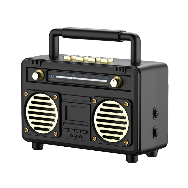 BT21 Retro USB Flash Drive FM Radio Wireless Bluetooth Speaker, Color: Black - Desktop Speaker by PMC Jewellery | Online Shopping South Africa | PMC Jewellery | Buy Now Pay Later Mobicred