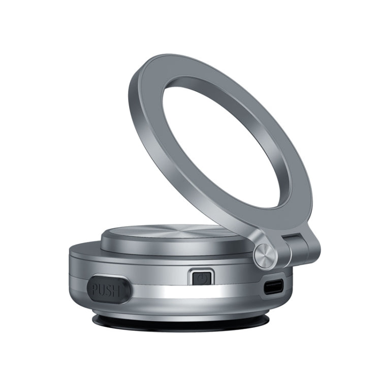 AIMITE C1 Vacuum Adsorption Foldable Magnetic Support Bracket Car Cell Phone Holder(Silver) - free shipping - PMC Jewellery - Order now!