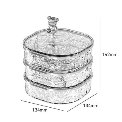 Large Capacity Portable Earring Ring And Necklace Jewelry Organizer(Transparent) - Jewelry Storages by PMC Jewellery | Online Shopping South Africa | PMC Jewellery | Buy Now Pay Later Mobicred