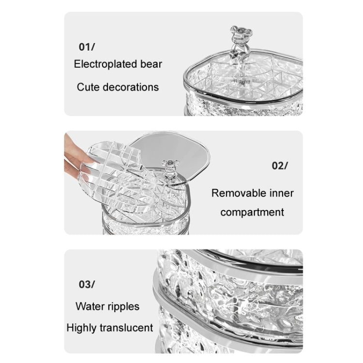 Large Capacity Portable Earring Ring And Necklace Jewelry Organizer(Transparent) - Jewelry Storages by PMC Jewellery | Online Shopping South Africa | PMC Jewellery | Buy Now Pay Later Mobicred