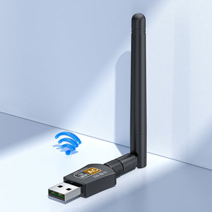 JINGHUA N5 Dual Band Driverless High Gain Antenna USB Wireless Network Card, Style: Antenna Model 600M - USB Network Adapter by JINGHUA | Online Shopping South Africa | PMC Jewellery | Buy Now Pay Later Mobicred