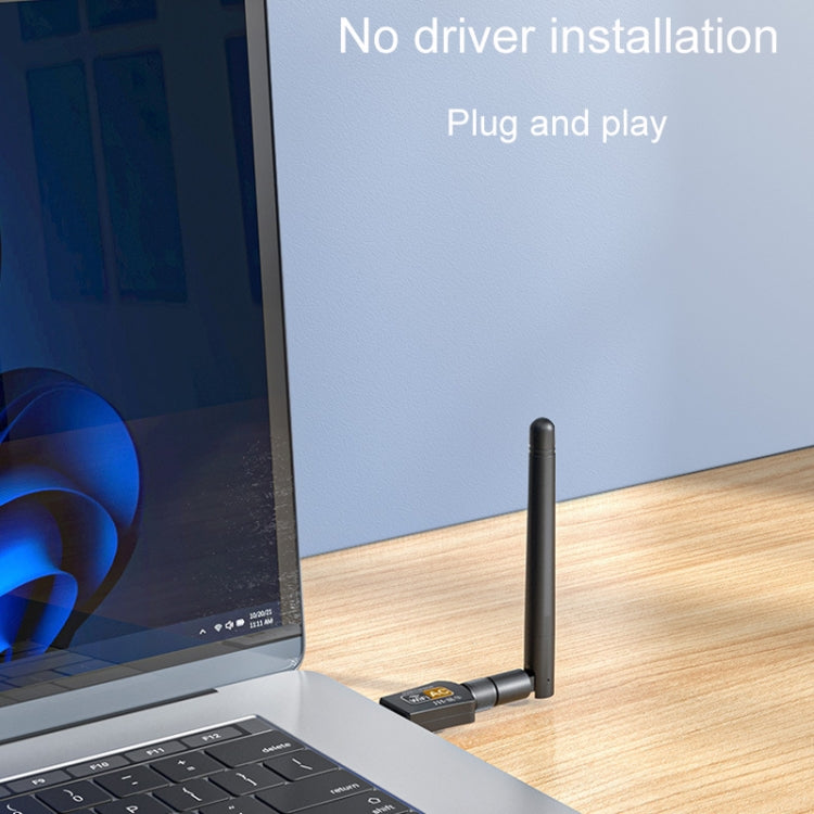 JINGHUA N5 Dual Band Driverless High Gain Antenna USB Wireless Network Card, Style: Antenna Model 600M - USB Network Adapter by JINGHUA | Online Shopping South Africa | PMC Jewellery | Buy Now Pay Later Mobicred