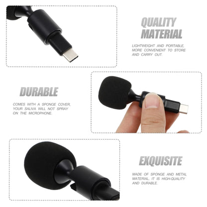 Mobile Phone Live Broadcast Microphone, Style: 8Pin Straight Head (Sponge Cover) - Microphone by PMC Jewellery | Online Shopping South Africa | PMC Jewellery | Buy Now Pay Later Mobicred