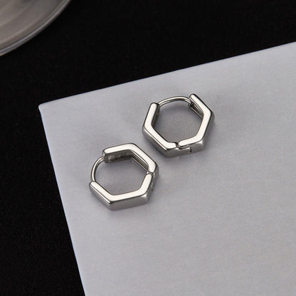 OPK GE936 1pair Personalized Stainless Steel Geometric Earrings Simple Cool Style Earrings - Stud Earrings & Earrings by OPK | Online Shopping South Africa | PMC Jewellery | Buy Now Pay Later Mobicred