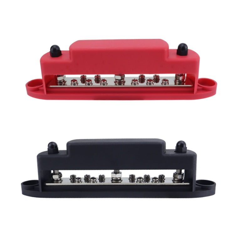 M6 3-post 10-way RV Yacht Short-circuit Proof Base DC Busbar, Color: Red - Fuse by PMC Jewellery | Online Shopping South Africa | PMC Jewellery | Buy Now Pay Later Mobicred