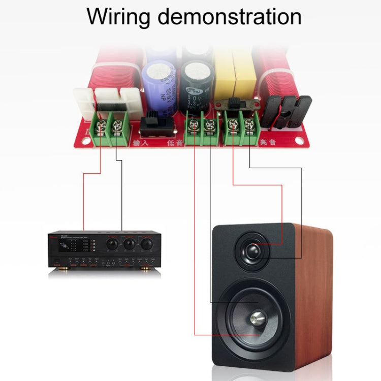 WEAH-206 High And Low 2-Way Audio Divider Bookshelf Speaker Crossover - Audio Crossover by PMC Jewellery | Online Shopping South Africa | PMC Jewellery | Buy Now Pay Later Mobicred