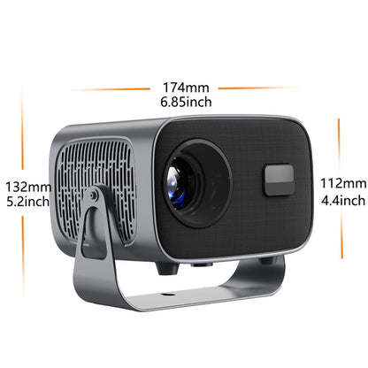 4K Smart Android Portable Projector EU Plug - Mini Projector by PMC Jewellery | Online Shopping South Africa | PMC Jewellery | Buy Now Pay Later Mobicred