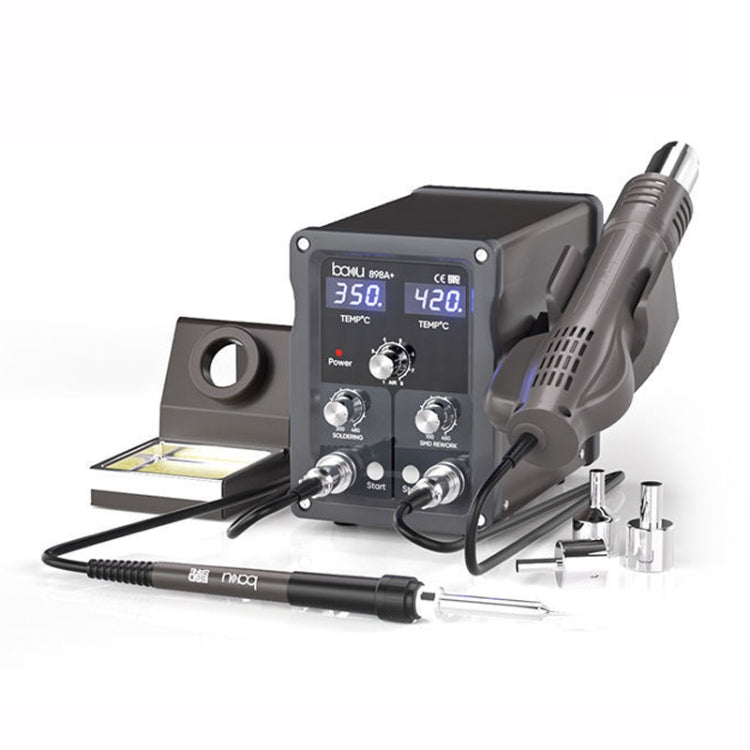 BAKU BA-898A+ 2-In-1 Soldering Station Hot Air Station Adjustable Temperature US Plug 110V - Electric Soldering Iron by BAKU | Online Shopping South Africa | PMC Jewellery | Buy Now Pay Later Mobicred