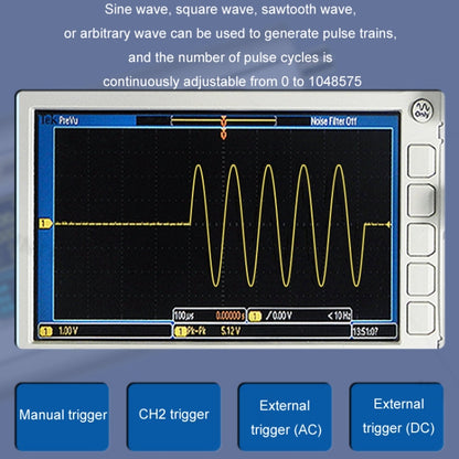 JUNTEK Programmable Dual-Channel DDS Function Arbitrary Waveform Signal Generator, Frequency: 15MHz(EU Plug) - Other Tester Tool by PMC Jewellery | Online Shopping South Africa | PMC Jewellery | Buy Now Pay Later Mobicred