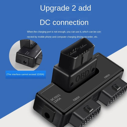 H015 OBD2 Automotive Universal 16Pin 1 To 2 Adapter - Cables & Connectors by PMC Jewellery | Online Shopping South Africa | PMC Jewellery | Buy Now Pay Later Mobicred