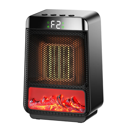 E03 Desktop PTC Heater Dynamic Flame Light Warmer US Plug - Electric Heaters by PMC Jewellery | Online Shopping South Africa | PMC Jewellery | Buy Now Pay Later Mobicred