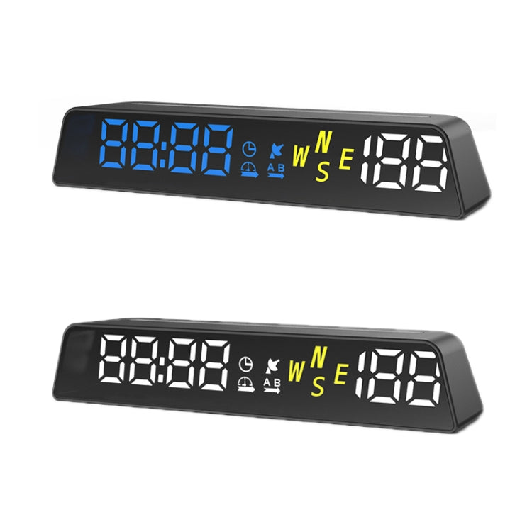 Head-up Display USB Powered High-definition Vehicle Code Altitude Meter(All White) - Head Up Display System by PMC Jewellery | Online Shopping South Africa | PMC Jewellery | Buy Now Pay Later Mobicred