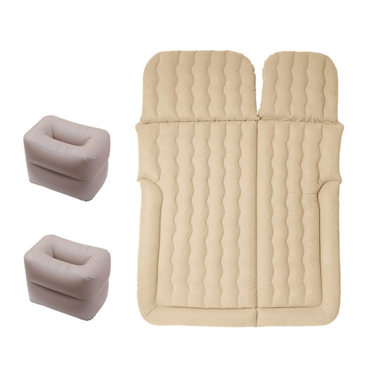 Inflatable Mattress For Car Travel SUV Rear Seat/Trunk, Color: Beige Dual-purpose Square Pier - Seat Accessories by PMC Jewellery | Online Shopping South Africa | PMC Jewellery | Buy Now Pay Later Mobicred