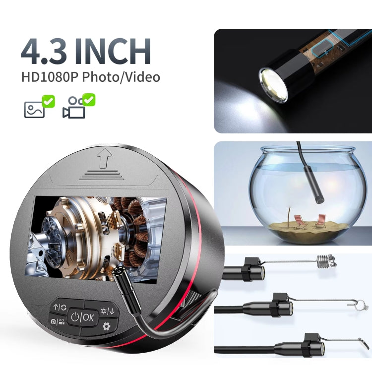 8mm Pipeline Camera Engine Cylinder Endoscope With Screen, Length: 2m Hard Wire -  by PMC Jewellery | Online Shopping South Africa | PMC Jewellery | Buy Now Pay Later Mobicred