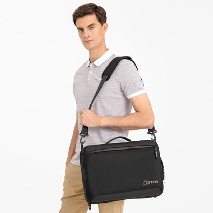 Ozuko Business Laptop USB Backpack Men Schoolbag(Black) - Backpack by ozuko | Online Shopping South Africa | PMC Jewellery | Buy Now Pay Later Mobicred