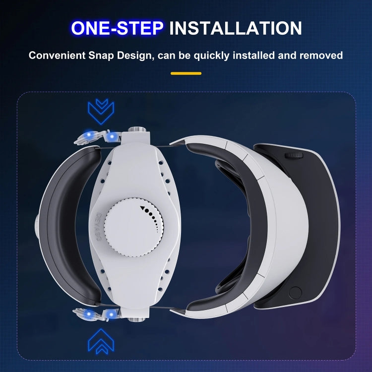 DEVASO For PlayStation VR 2 Elite Headband Non-Slip Comfortable Weight Reducing Headband(White) - free shipping - PMC Jewellery - Order now!