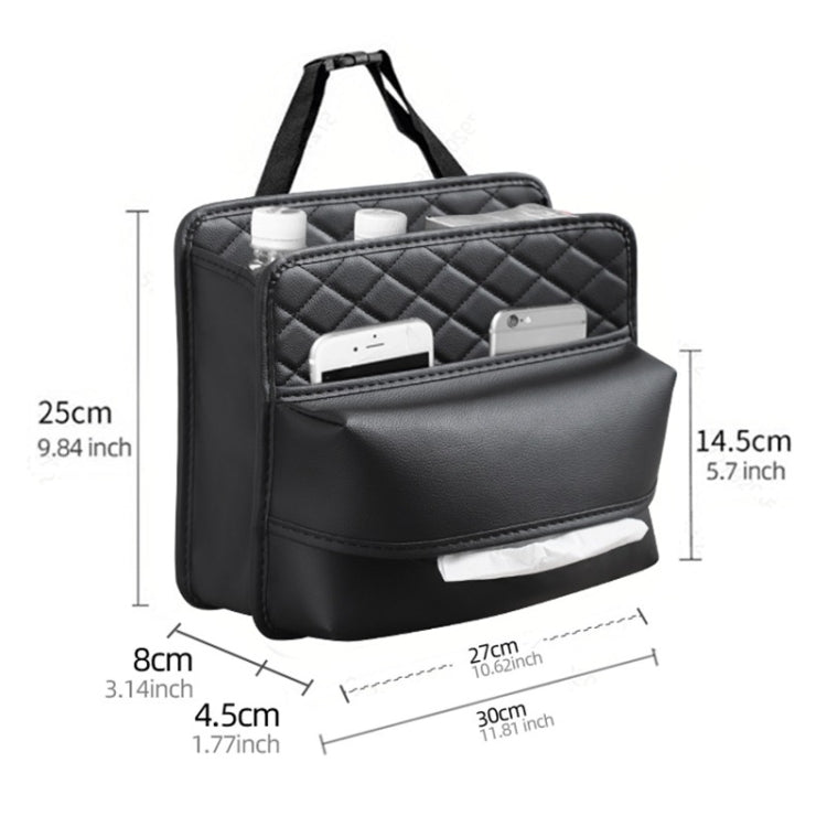 2 In 1 Car Seat Back Storage Hanging Tissue Bag, Style: Enlarged - Stowing Tidying by PMC Jewellery | Online Shopping South Africa | PMC Jewellery | Buy Now Pay Later Mobicred