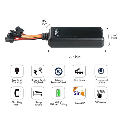 SinoTrack 4G 4-wire GPS Car-mounted Motorcycle Anti-theft Positioning Tracker, Specifications: With Power Cord - Car Tracker by SinoTrack | Online Shopping South Africa | PMC Jewellery | Buy Now Pay Later Mobicred