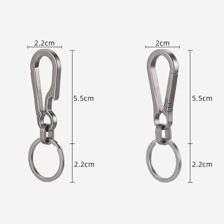 Titanium Alloy Car Keychain Multifunctional Simple Loss Prevention Belt Charm Ring, Style: Classic Model - Key Rings by PMC Jewellery | Online Shopping South Africa | PMC Jewellery | Buy Now Pay Later Mobicred