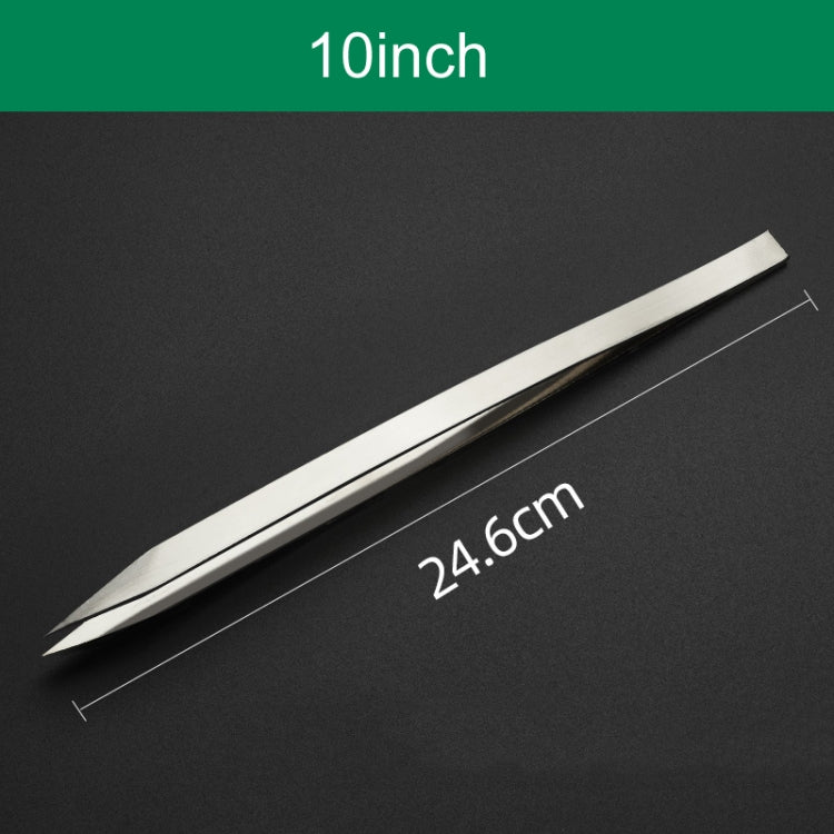 10 inch Thickened Stainless Steel Clamping AA Tweezers Gold And Silver Ring And Bracelet Soldering Tool - Jewelry Tools by PMC Jewellery | Online Shopping South Africa | PMC Jewellery | Buy Now Pay Later Mobicred